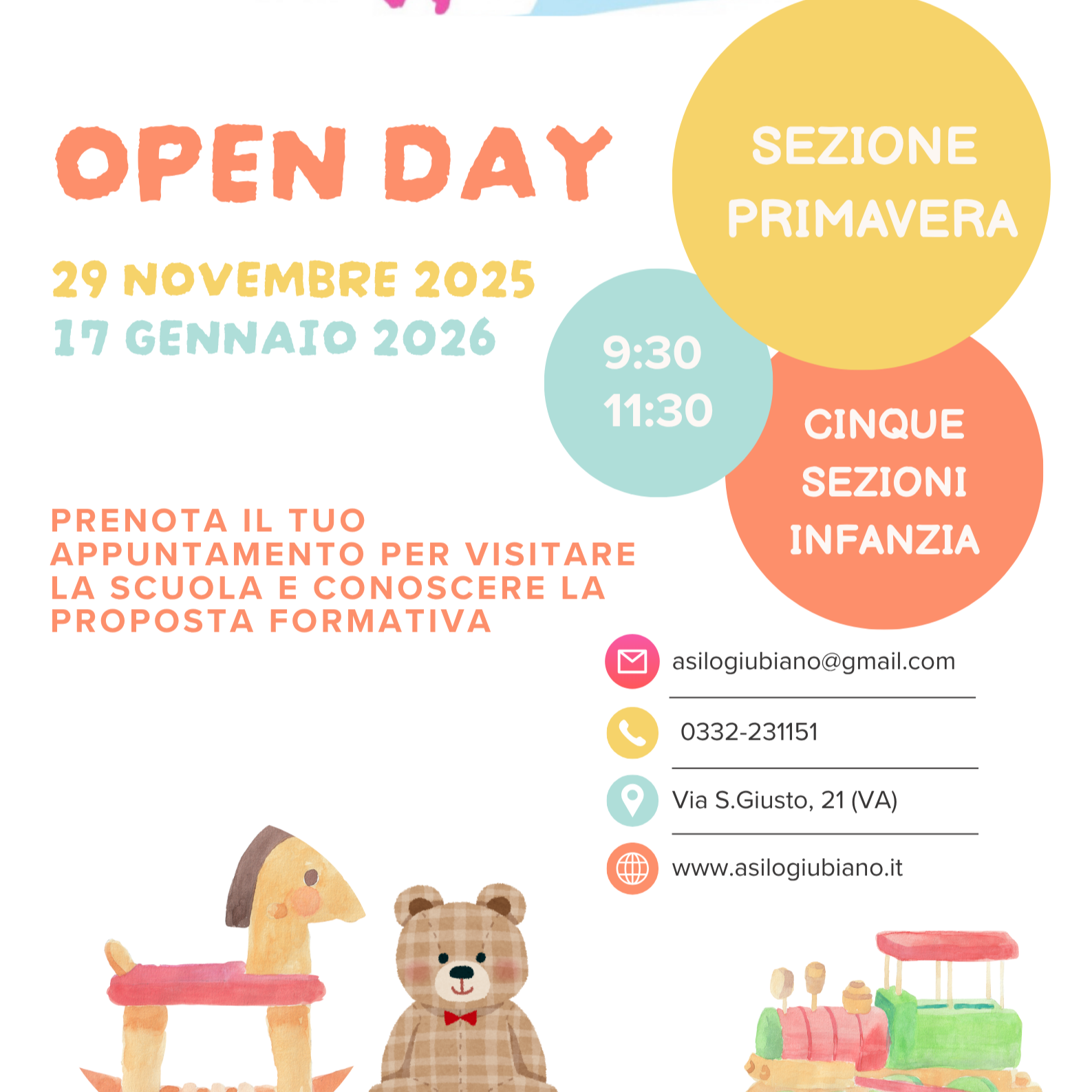 OPEN DAY A.S 2026-2027